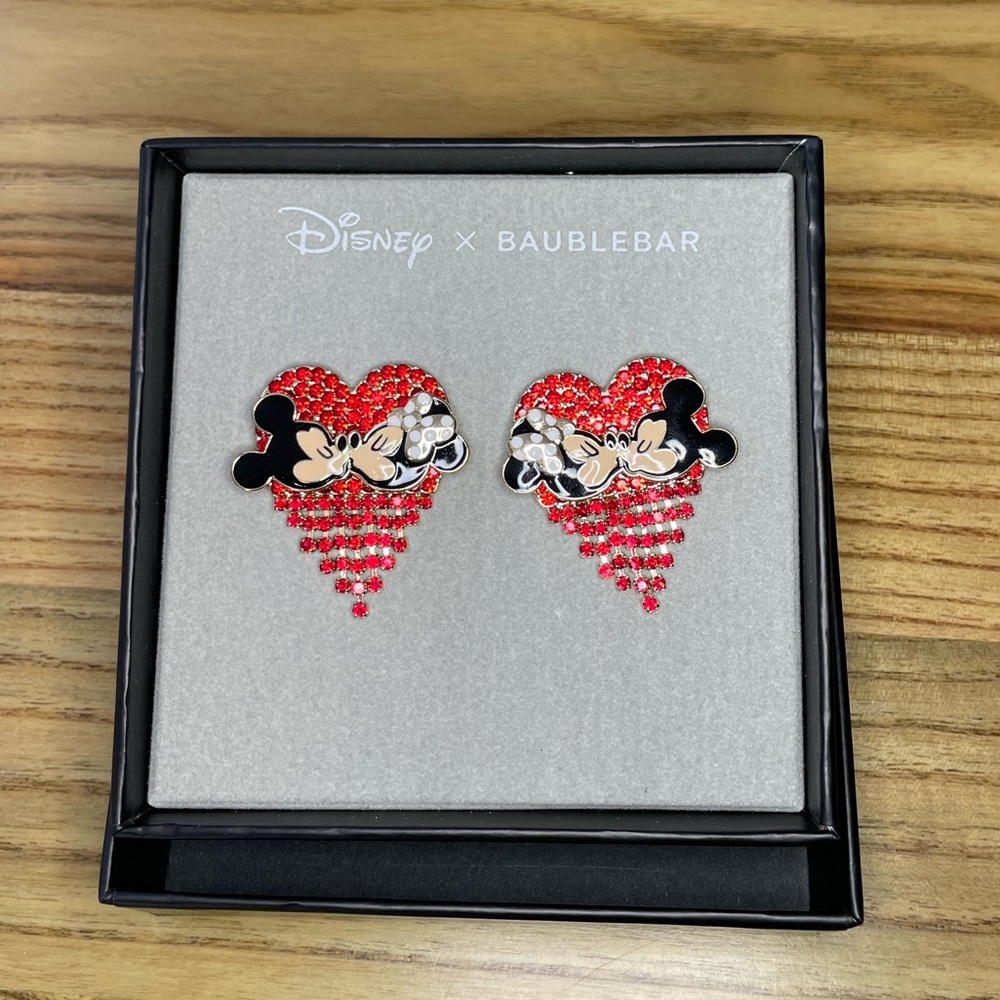 Disney X Baublebar Mickey and Minnie Kissing Earrings